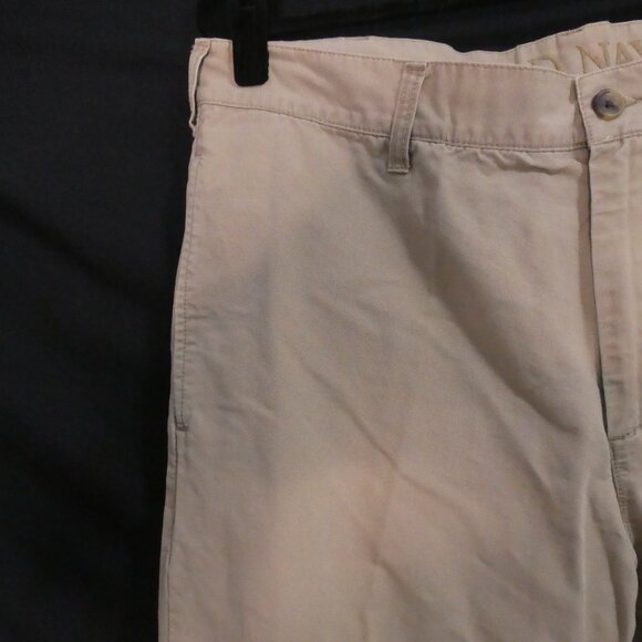 Y2K | OLD NAVY | 36 x 32 | Classic Beige Straight Leg Cotton Pants - Picture 3 of 16